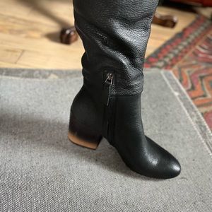 Levity booties | Leather Levity Betty Block Ombre 8M Color: Black